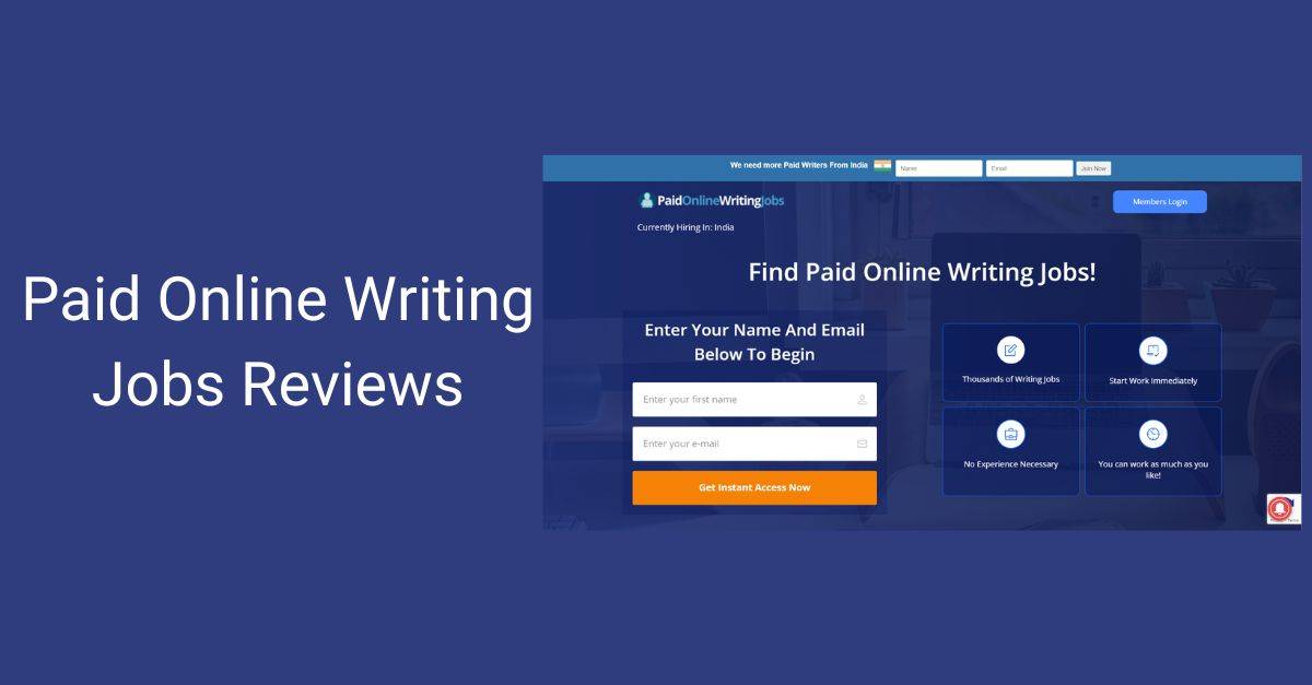 Paid Online Writing Jobs Reviews 2023 - Is PaidOnlineWritingJobs.com Legit?